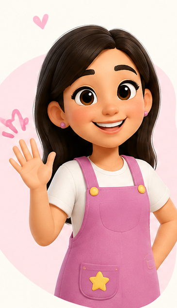 Vicky la Profe saludando